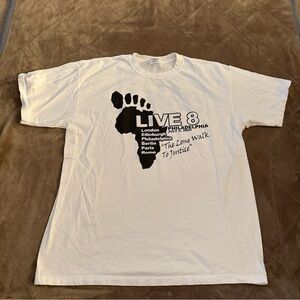 Vintage Live 8 Philadelphia The Long Walk To Justice Concert Tshirt Size XL